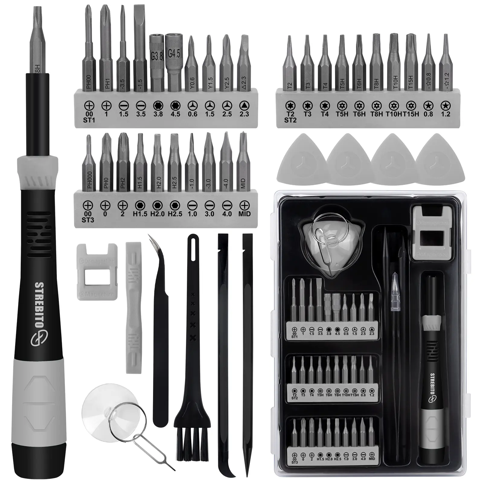 Magnetic Precision DIY Screwdriver Combo - Anti-Slip Handle, Magnetic Screwdriver Bits Set, Multifunctional Hand Tool Kit for Computer, Phone Repair