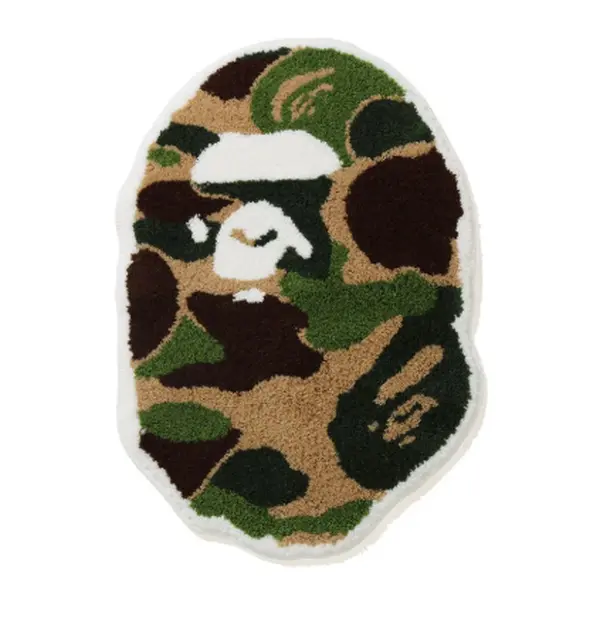 Bape Ape Head Rug ABC Green Camo