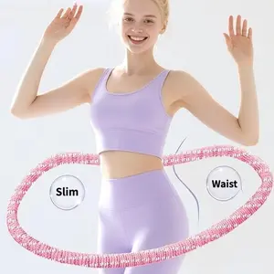 Ultra-Silent Smart Foam Hula Hoop – 360° Smooth Rotation, Soft Cushion Design for Effortless Home Fitness