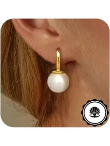 Spring Summer Sliver Needle Fake Pearl Earrings Minimalist Luxury Design Perfect for Gifts and Daily Wear