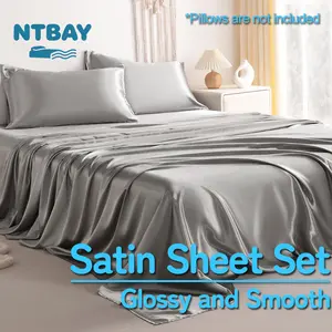 NTBAY Gentle on Hair & Skin — Silky Satin Sheet Set | Natural Sheen