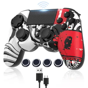 HolidayHaul X471 Wireless Controller for PS4 – Dual Vibration, 6-Axis Motion Sensor, Ergonomic Design, 3.5mm Audio Jack, for PS4/Slim/Pro/PC