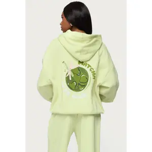 Matcha Lover Oversized Hoodie