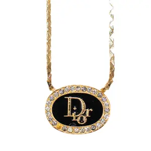 Pre-owned Dior Necklace Gold D26022556