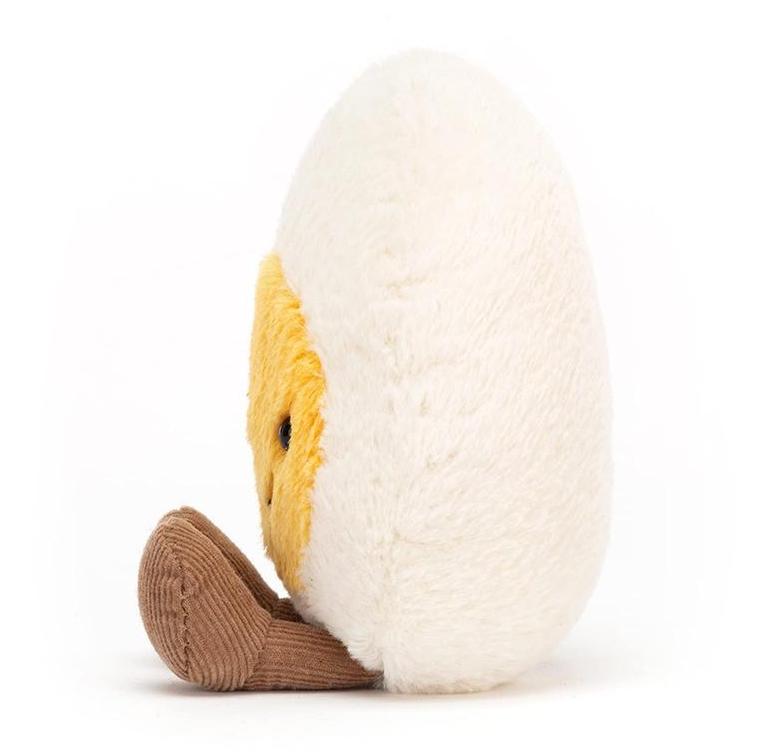 Amuseables Boiled Egg Happy Plush Toy, Food Plush Toy - A Fun Gift Choice