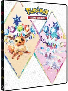 Ultra PRO Scarlet & Violet 9-Pocket Portfolio for Pokémon Cards - Full-Art Cover of Terestallized Eevee, Sylveon, Jolteon, Flareon, Vaporeon Design - Holds 252 Pokemon Cards or Standard Size Cards