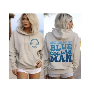 Spoiled Wife Hoodie, Blue Collar, Wives Club , Blue Collar Wife , Funny Blue Collar Hoodie, Blue Collar Hoodie, Funny Wife Cotton Soft Sweatshirt Womenswear