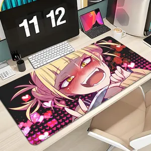 Cute Himiko Toga Mouse Pad Design XXL 1000×500mm 900×400mm 800×400mm 600x300mm Large Gaming Mouse Pad - Extended, Thick, Non-Slip Rubber Base Desk Mat with Precision Stitched Edges - Washable Large Desk Pad
