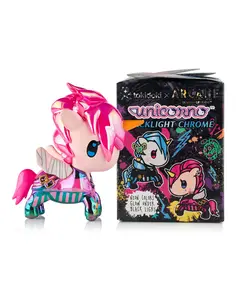 tokidoki x ARCANE Unicorno Black Light Chrome Blind Box Vinyl Collectible