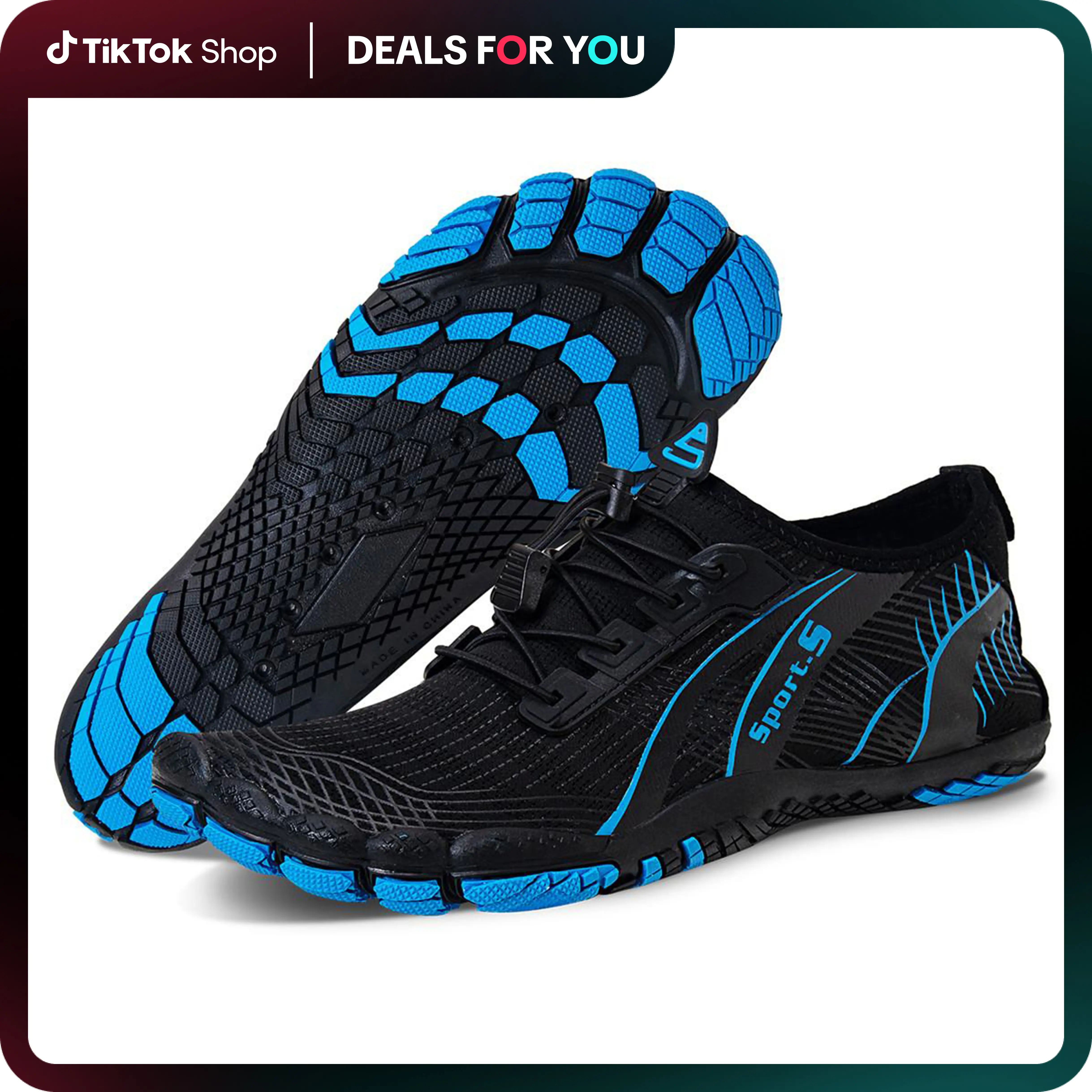 WateLves Water Shoes for Men Women Barefoot Quick-Dry Aqua Sock Outdoor Athletic Sport Shoes Kayaking Boating Hiking Surfing Walking TikTokShopfalldea