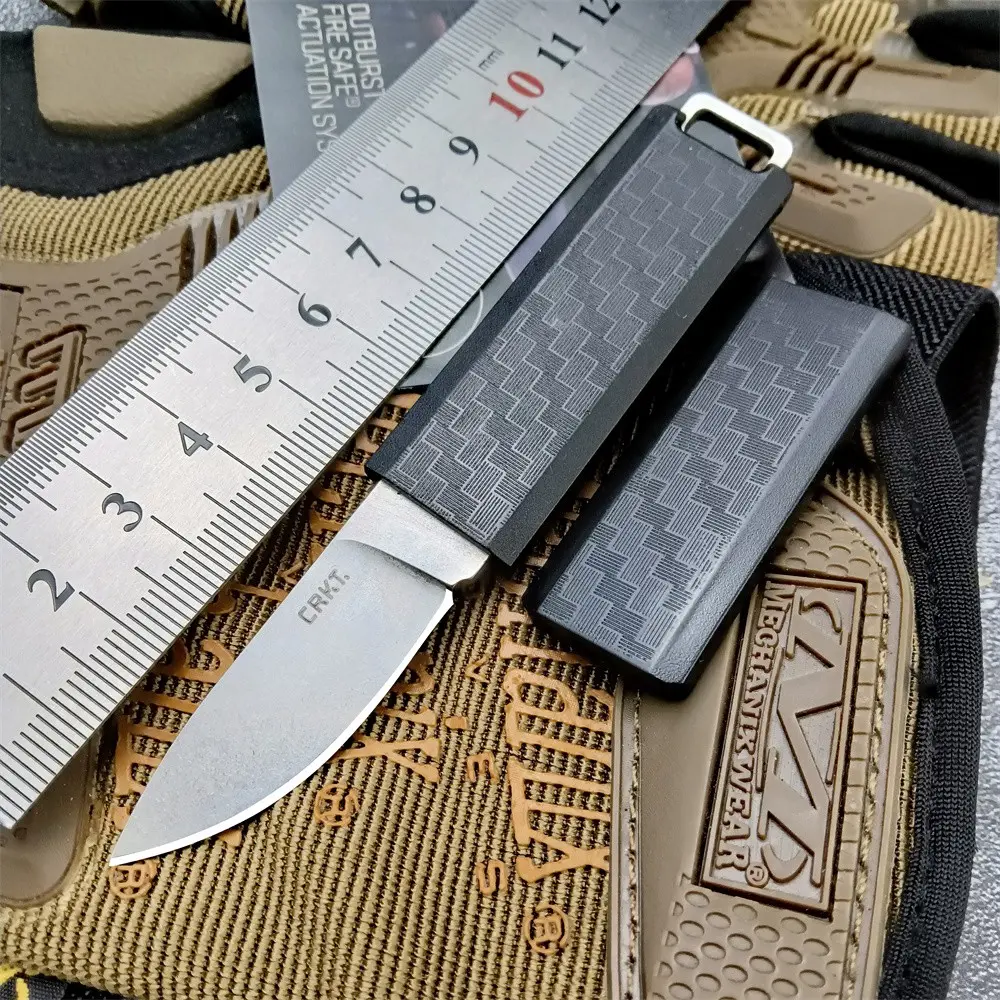 Compact, tactical pocket knife with an 8Cr13Mov blade and a sweat-wicking, non-slip nylon handle, Ultra-lightweight EDC item, Emergency tool, Camping portable knives, for everyday use, outdoor camping emergencies, Survival gear