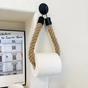 Self-adhesive wall-mounted toilet paper holder Bathroom Organizer - suitable for towel storage in households