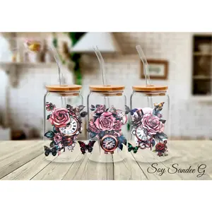 Roses in Time - UVDTF Wrap for cups/hard surfaces sticker
