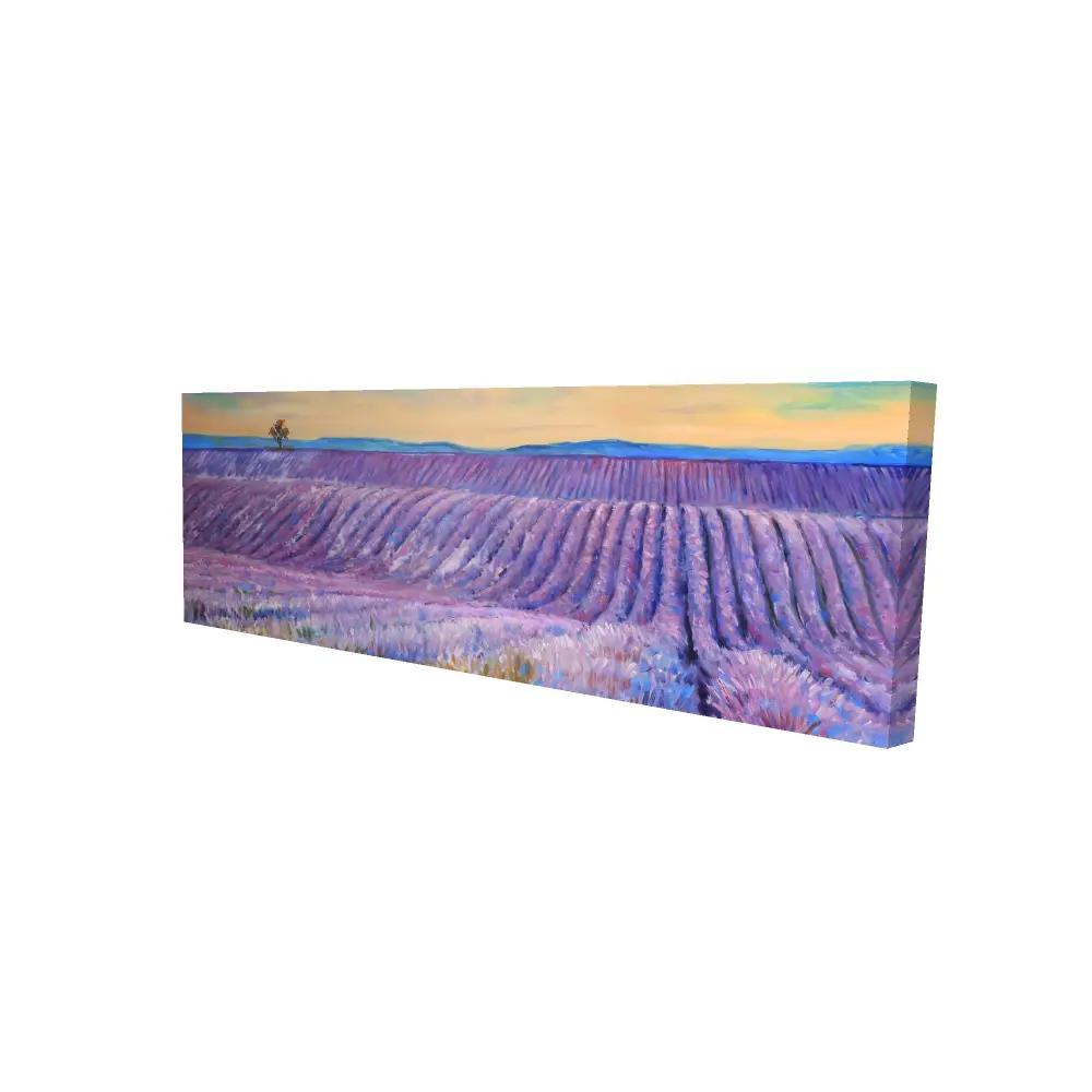 Begin Home Decor 2080-1648-LA109 16 x 48 in. Lavender Field Canvas - Botanical Livingroom Home Decor Art