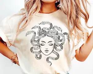 Medusa Feminist Shirt, Greek Mythology Feminist Gift, Empowerment Activist Graphic Tee, Womens Rights Statement Tee