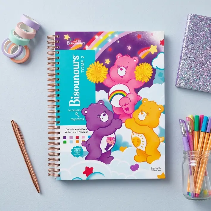 Cute Bear Mystery Color by Number Book, Hidden Picture Coloring Activity for Creative Relaxation