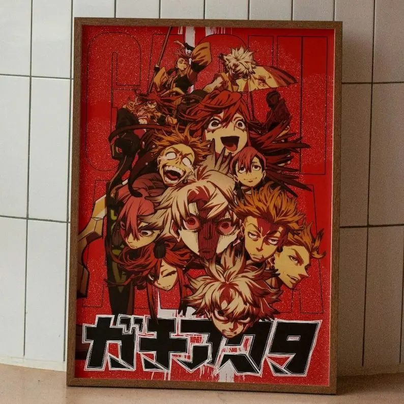 [Up to 50% Off] Unmounted Gachiakuta Satin Upscaled Photo Poster Print - Japanese Anime Plaid Artistic Paper Wall Decoration, Wardrobe Decor, Otaku Gift (mount option available)