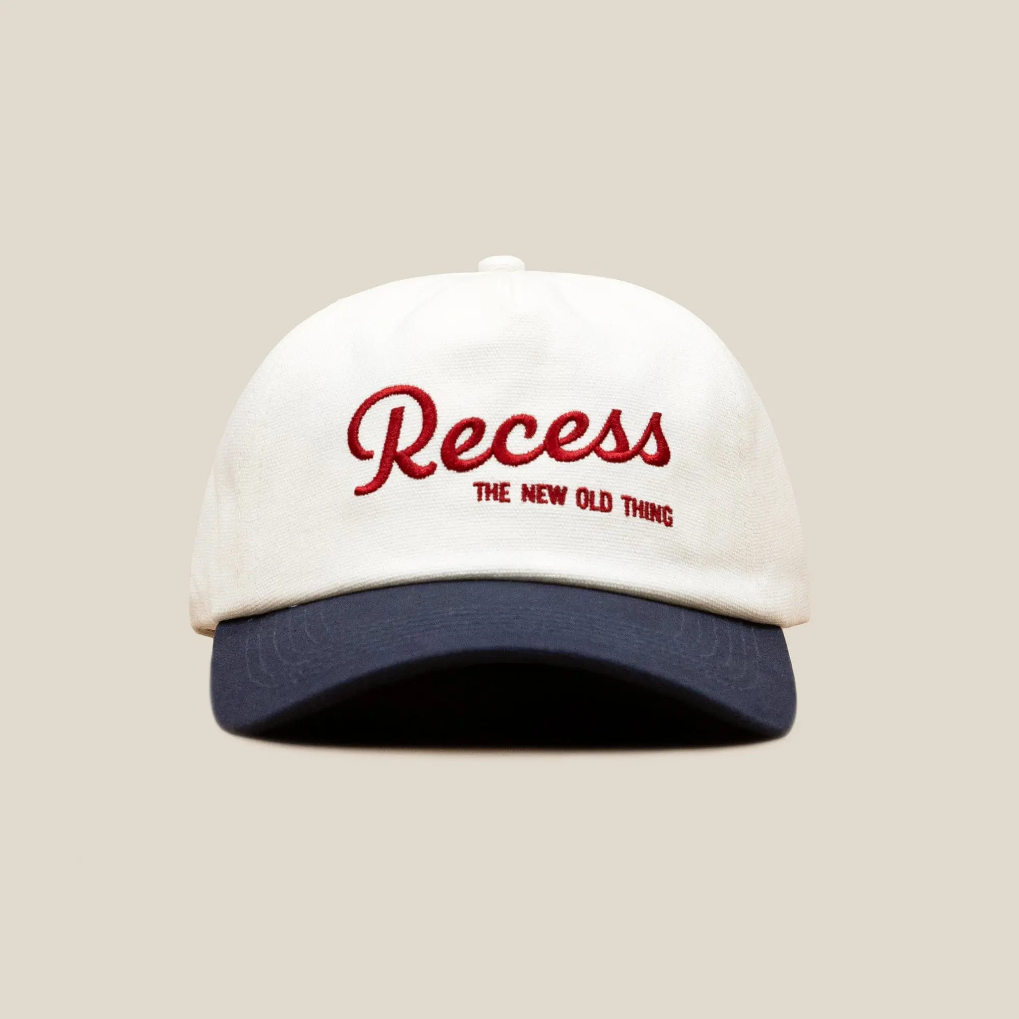 Recess Script Print Snapback Hat, Text Logo Fashion Clothing Accessory, Casual Wear