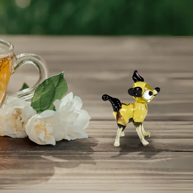 Deer Figurine, Mini Glass Murano Quality Lampworking Glass Figurine, Hand Made In Ukraine, A Great Addition To Your Collection