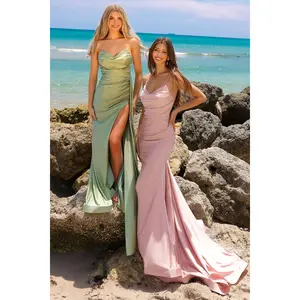 Blush Bridesmaid Dresses-Inexpensive  Side Cape