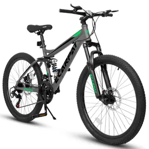 [Bellemave]21-Speed Mountain Bike, Ultra-Smooth Gear Changes, Dual Shock Absorption, 85% Pre-Assembled for Easy Setup, Carbon Steel Frame