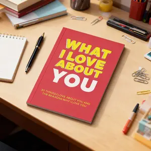 Love Journal Diary, 30 Reasons Why I Love You Notebook, Interactive Notebook, Romantic Gift for Couples, DIY Memory Book, Relationship Enhancement