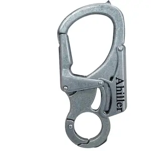 Carabiner Keychain Clip, Double Lock Designed - Tungsten Steel Tip, Multifounction Tools for Camping, Hiking, Fishing, Outdoor Survival