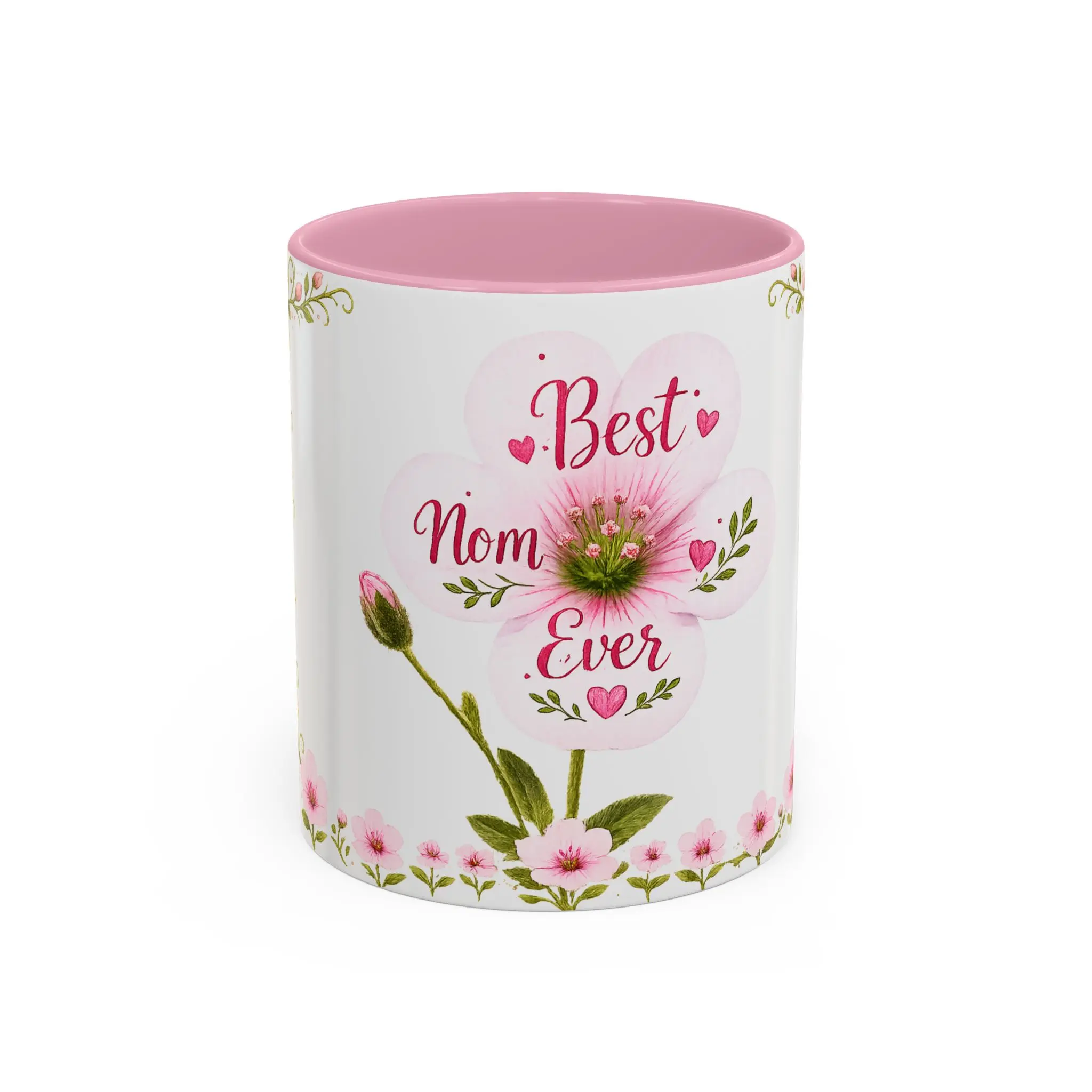 Best Mom Ever Mug | Pink Floral 11oz 15oz