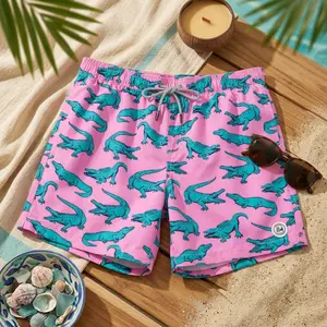 Men's 5 Inch Quick Dry Swim Trunks with Mesh Lining - Comfortable Bathing Suits for Beach Swimming Surfing Pool Vacation Water Sports Lightweight Breathable Fast Drying Men's Swim Shorts