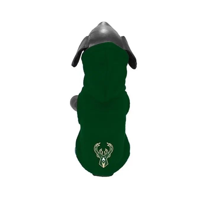 All Star Dogs Icon Milwaukee Bucks Pet Hooded Sweatshirt
