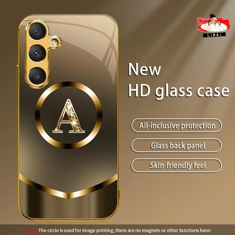 Suitable for [Galaxy S25] New high-end luxury wood grain letter phone case New business simple explosion-proof phone case Affordable price Anti-drop and anti-fingerprint 995