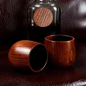 [Buy 1 Get 1 Free] Wooden Whiskey and Bourbon Tumbler Glass Charred or Uncharred Old Fashioned Drinkware Premium Handcrafted Wooden Glassware Stylish Bourbon Gift for Men Trending Barware Unique Whiskey Lover Gift Home Bar Decor Special Occasion