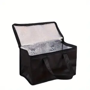 Insulated Cooler Bag for Drinks & Lunch, Thermal Insulated, Portable Aluminum Foil Material, Keeps Food & Drinks Fresh & Cold, Durable Handle Design