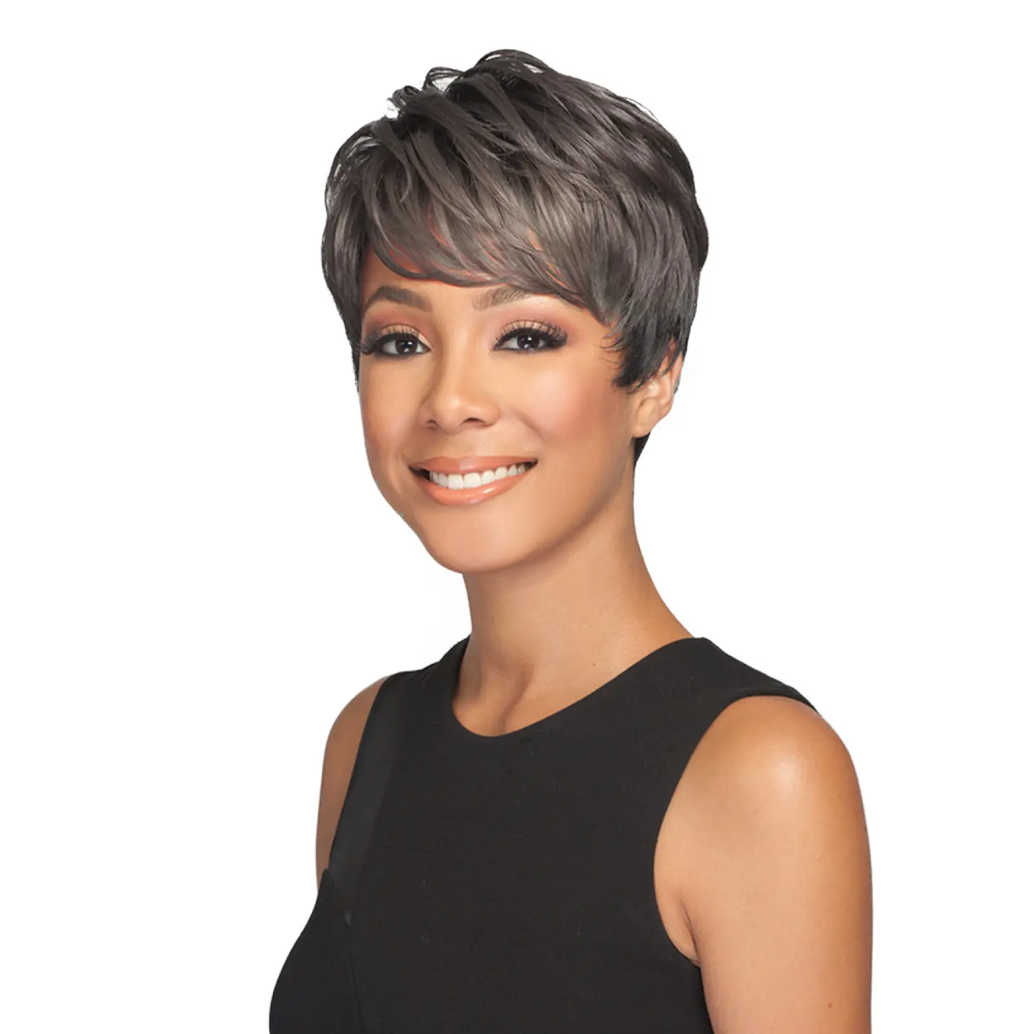 Bobbi Boss Braxton M357 Straight Synthetic Wig, Full Machine Made Curved Bob with Premium High Heat Fiber, Straight Synthetic Wigs, Machine Made Wigs