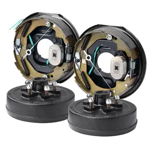 VEVOR Trailer Hub Drum Kits 5 on 4.5 B. C. with 10x 2-1/4 Electric Brakes, Self-Adjusting Trailer Brake Assembly for 3500 lbs Axle, 4-Hole Mounting, Backing Plates for Brake System Part Replacement