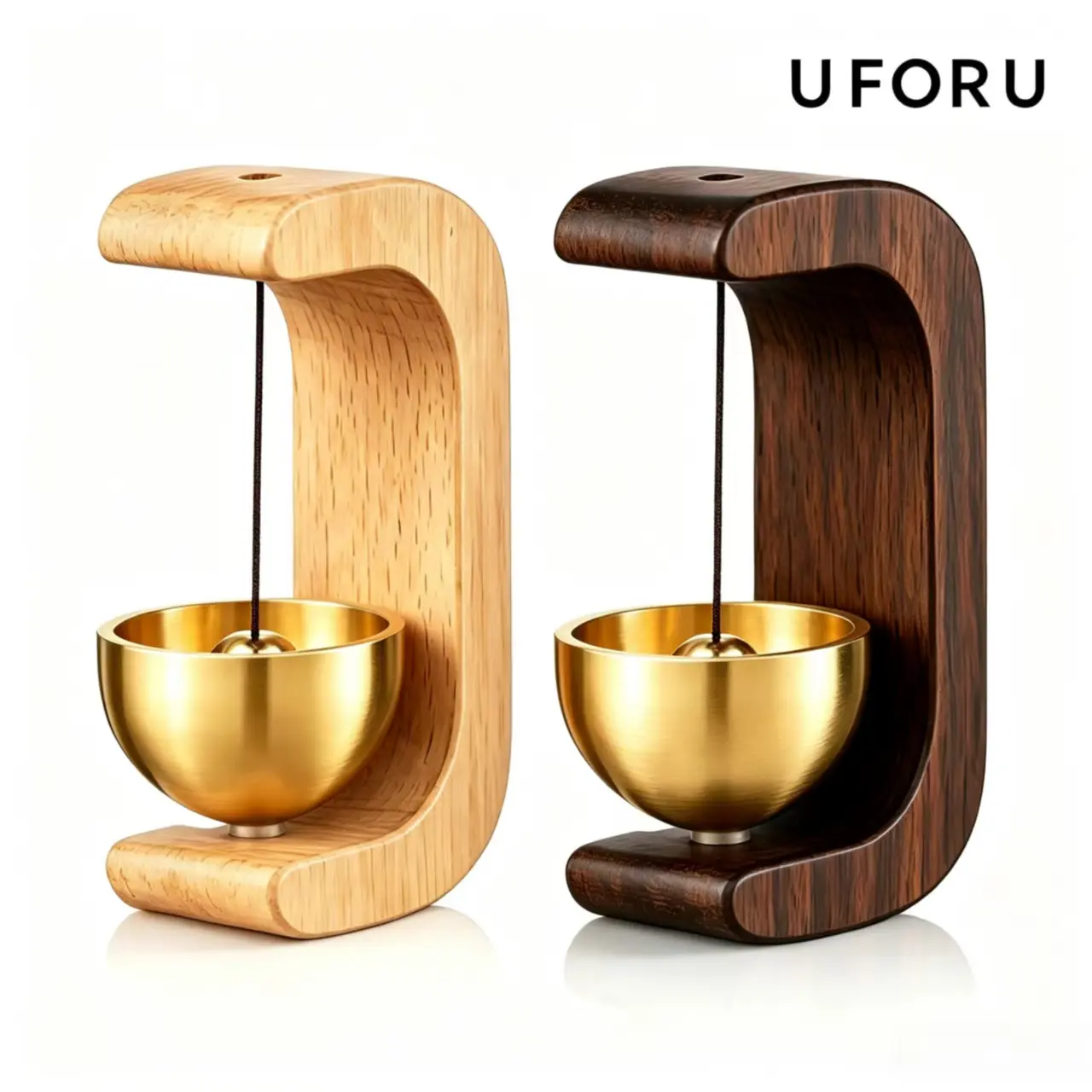 UFORU Magnetic Door Mount Solid Wood Wind Chime ,  Hangable Entry Door Bell, Vintage Door Bell Hanging Ornament, Home Decor Supplies, Wall Decor,  Modern ，Valentine's Day gift #SummerWins#DFYD