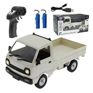 WPL D12mini 1/16 2.4Ghz RC Car Mini-truck Mini-van DIY Double Battery - White