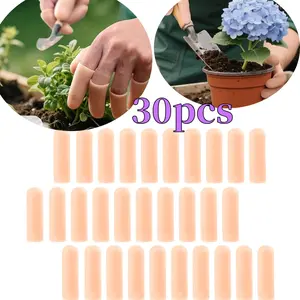 Pack Of 30 Gel Finger Cots Set, 2 Sizes Soft Silicone Thumb Protectors for Cutting, Embroidery Hand Protection, Ideal for Gardening,Cutting Protection, Gel Finger Protector, Finger Tip Protector Anti Poke