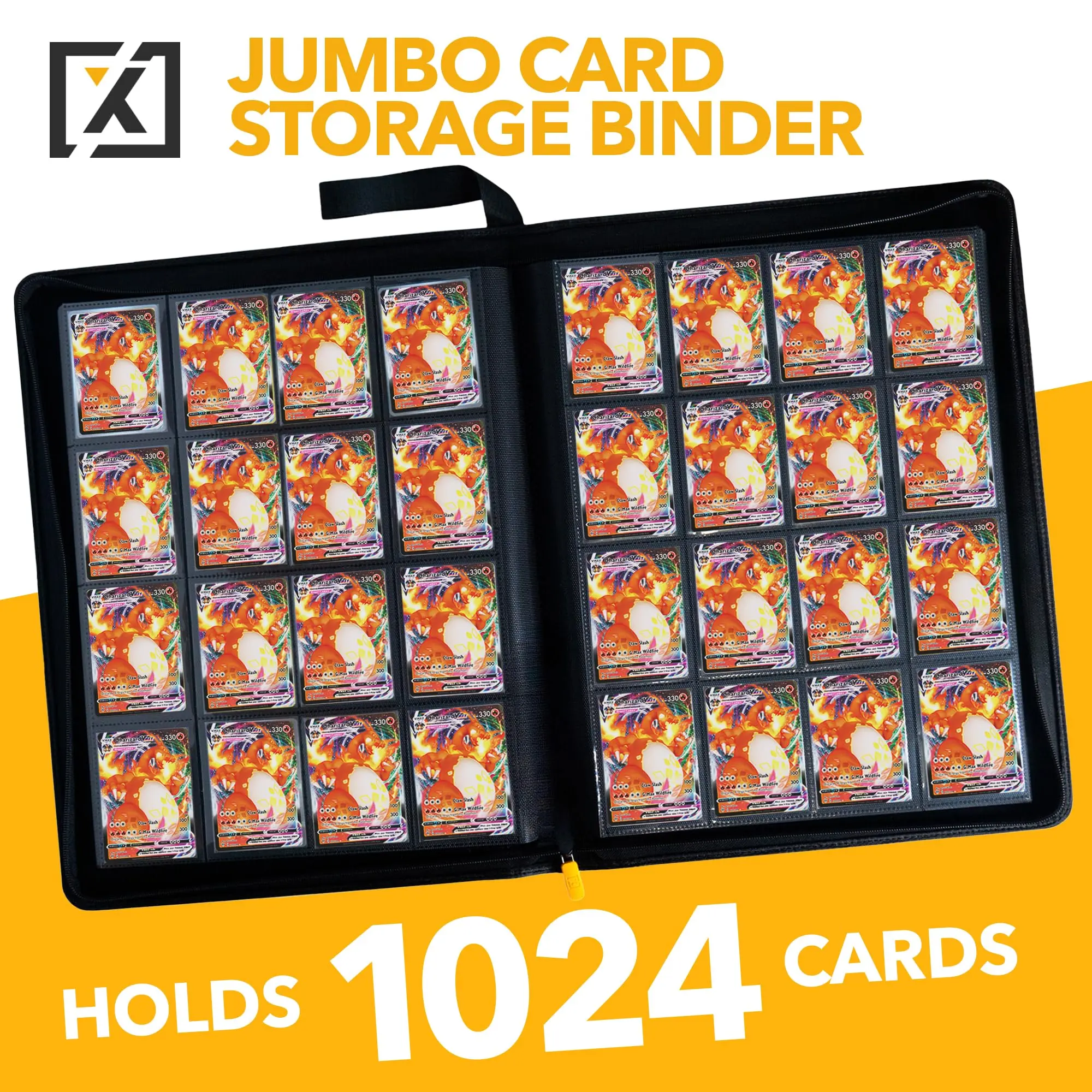 Jumbo 16-Pocket Card Binder Holds 1000+ Cards | Includes 200 Sleeves | Fits TCG, Sports, MTG - TikTok Shop Jumbo 16-Pocket Card Binder Holds 1000+ Cards | Includes 200 Sleeves | Fits TCG, Sports, MTG - TikTok Shop