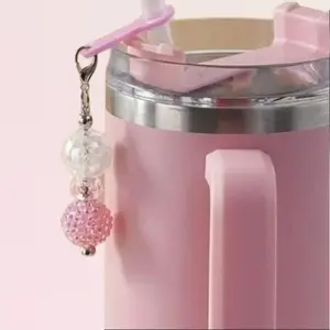 Beaded Straw Charm for Tumblers - Personalize Your Drinkware with Customizable Designs & Support a Good Cause