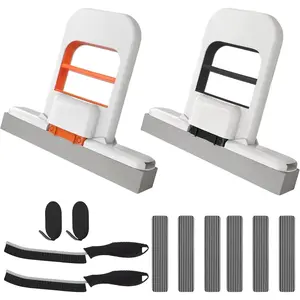 Foldable Self-Squeeze Sponge Mini Mop & Hard Bristle Crevice Cleaning Brush Set for Small Tight Spaces Gaps Grout Cleaning Kitchen Bathroom Desktop