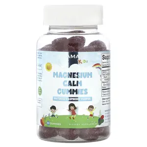 Vitamatic Kids, Magnesium Calm Gummies, Natural Raspberry, 60 Gummies