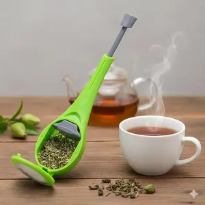 3-in-1 Tea Coffee Infuser Stirrer Filter: Rustproof, Heat-Resistant, Non-Slip Design for Herbal Tea, Pu'er, and Coffee. Easy Clean, Universal Fit, Durable Brewing Tool for Efficient Daily Use. Tea Making Tools