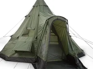 Deluxe Teepee Tent 14' x 14' for Adults Outdoor Camping 6-Person Instant