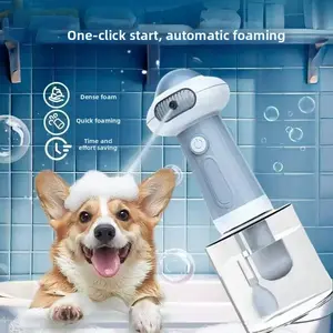 Pet Bath Foaming Machine, Shampoo Bubble Maker for Dogs and Cats, Bathing and Washing Shampoo Foaming Machine