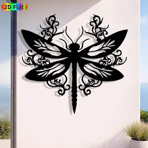1pc Avant-Garde Dragonfly Metal Wall Art, Avant-Garde Dragonfly Statue Mural, Iron Craft, Perfect for Living Room, Garden, Zoo Corner Decor, Intricate Craftsmanship, Artistic Metalwork, Christmas Decor, Ideal Gift for Nature Lovers
