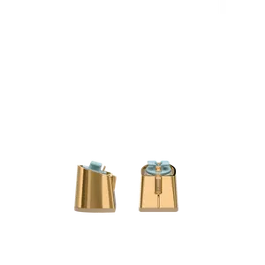 Flare Block Heel Kit 3 Gold Metallic