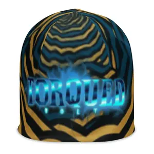 Torque Bolt Skully Beanie - Sharp Yellow Bolt Graphics on Deep Black Base, Industrial Aesthetic, Thermal-Grip Knit, Precision Crown, 93% Polyester 7% Spandex