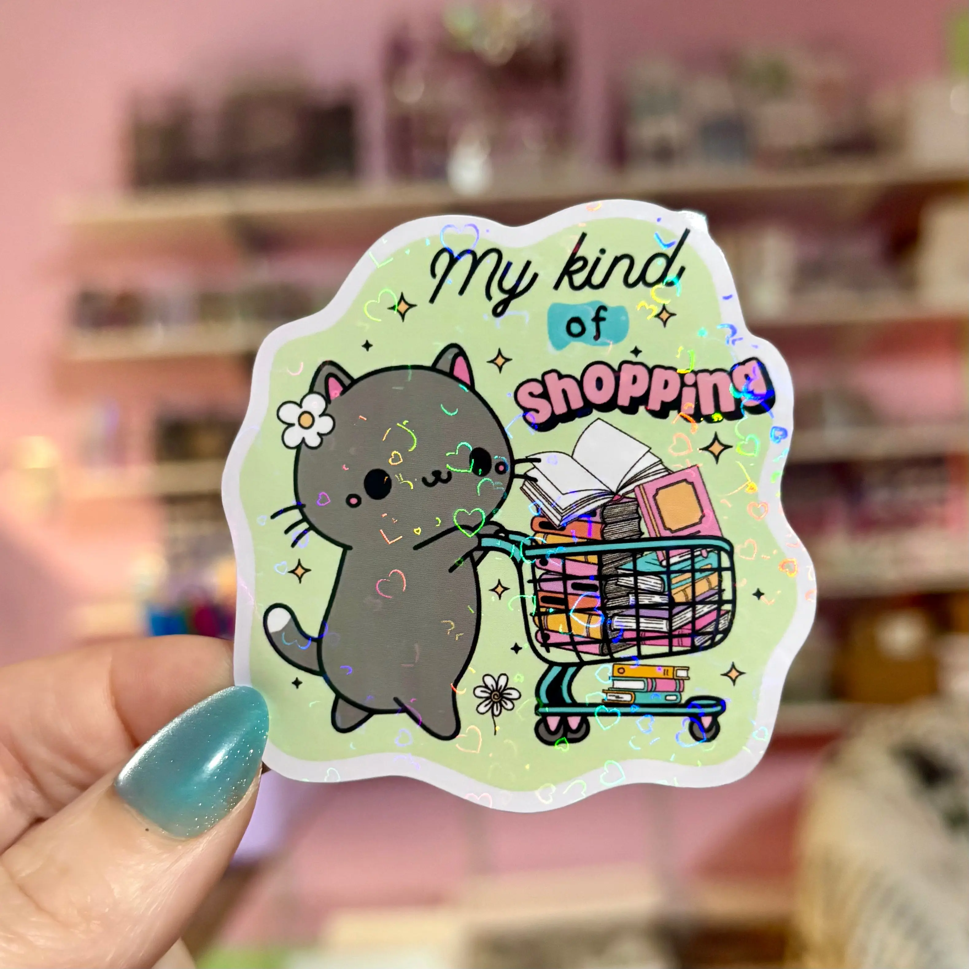 My Kind of Bookshopping Sticker
