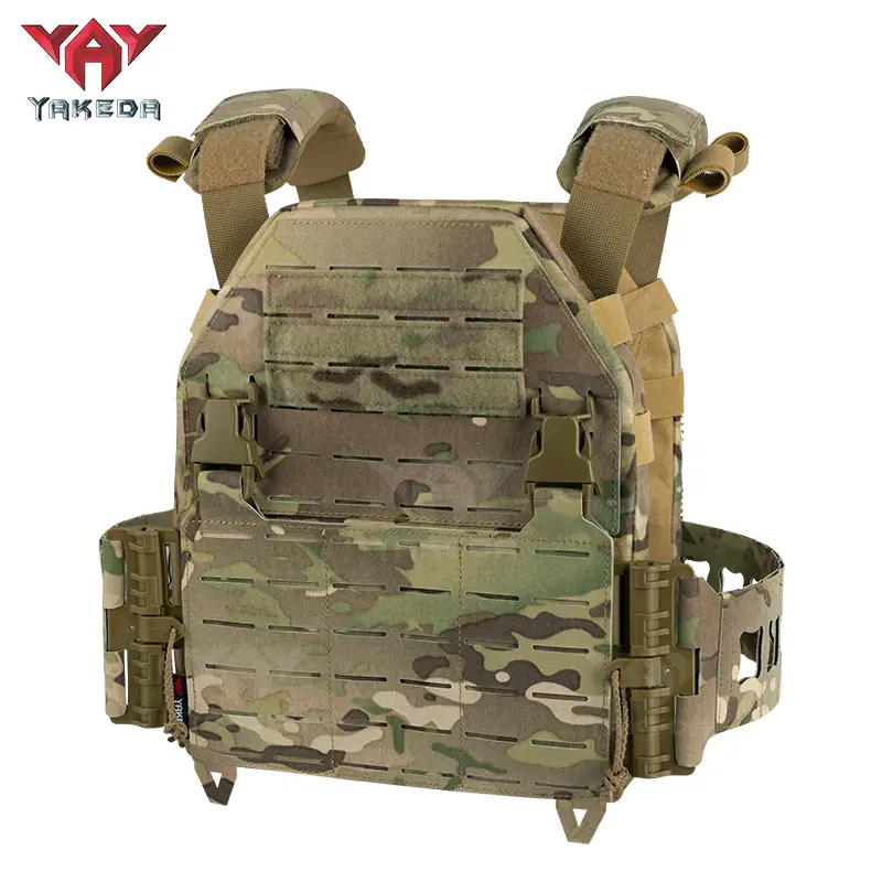 YKD-0103 Black Vest Lightweight Quick Release Modular Vest Adjustable  Vest Outdoor for Running Training Nylon